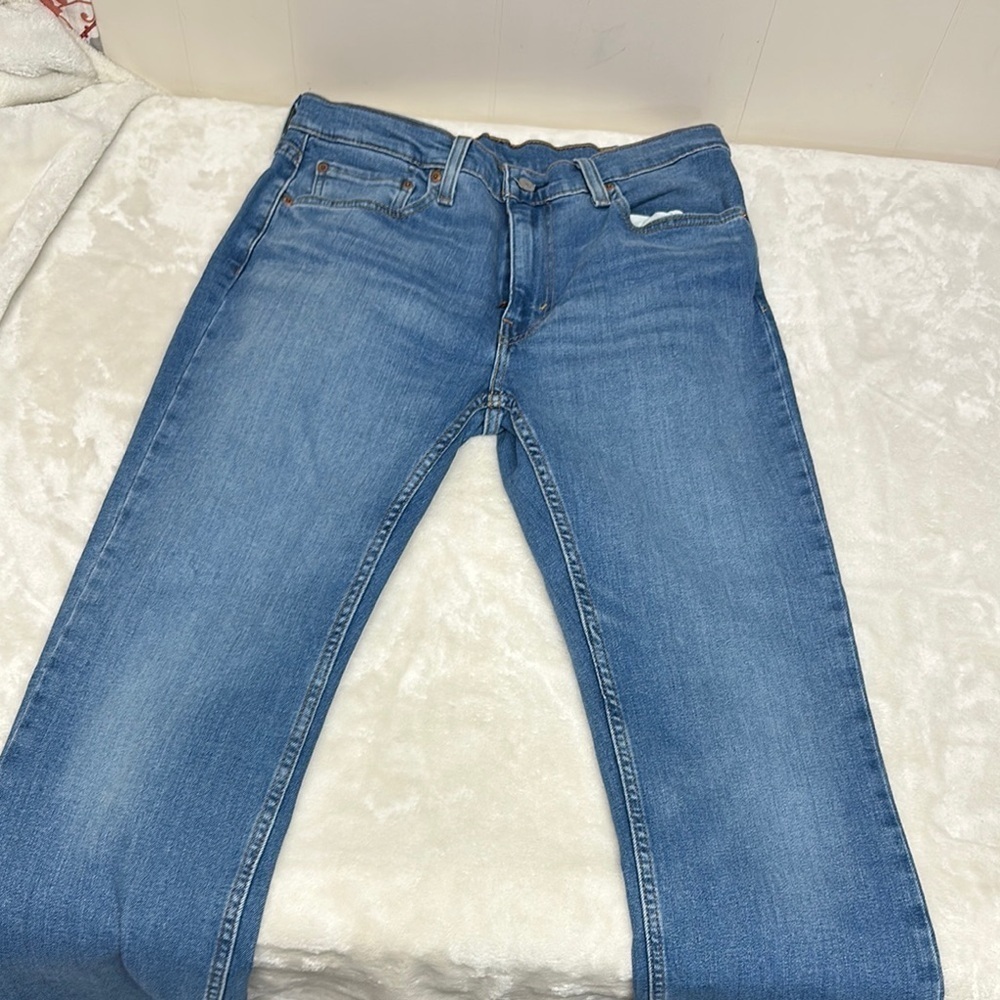 Levi's Blue Straight Jeans with Signature Design - Picture 6 of 8